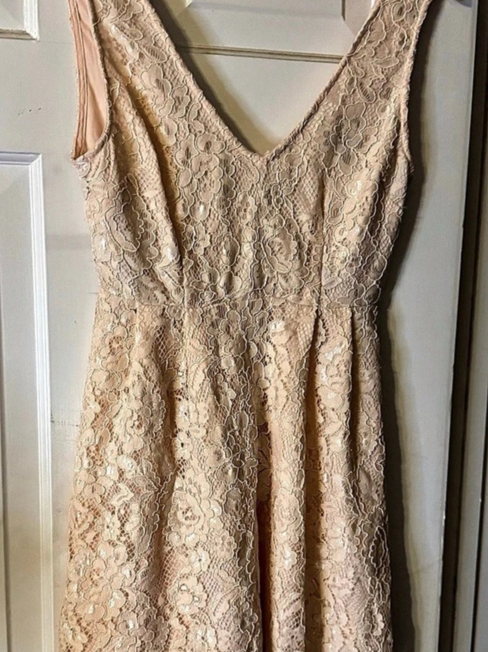 Forever 21 Lace Mini Dress in Pink Size Small